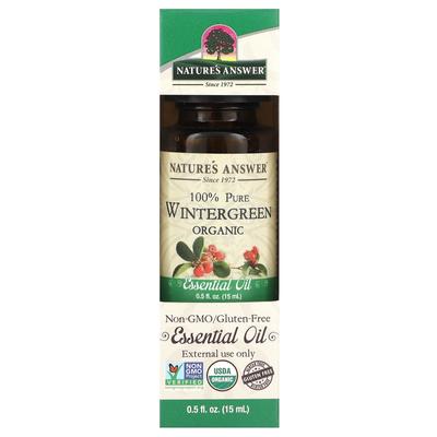 100% Pure Organic Essential Oil, Wintergreen, 15 Ml (0.5 Fl Oz)