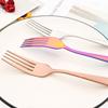 Vintage Gold 24Pcs Dinnerware Set Stainless Steel Tableware Set Knife Fork Spoon Silverware Kitchen Colorful Cutlery Set