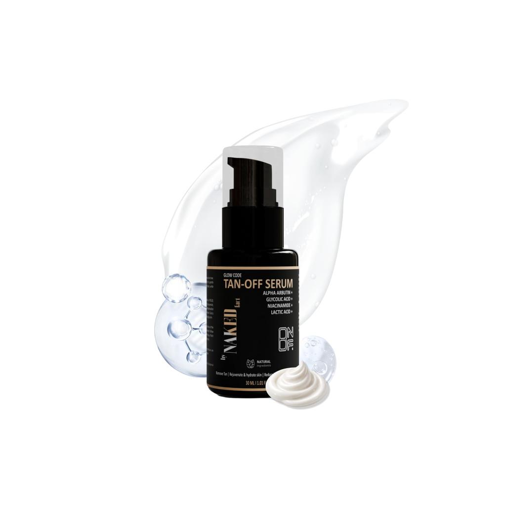 by NAKED fact Tan-Off Serum | 1% Alpha Arbutin & 2% Niacinamide for Hyperpigmentation | Reduces Dark Spots, Scars & Marks | Non-irritating | Uneven
