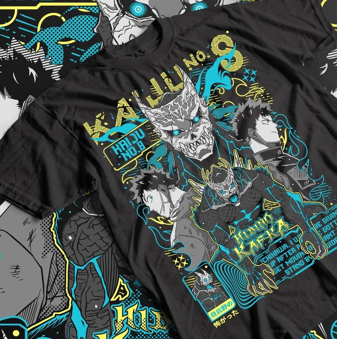 Футболка Kaiju no 8, Подарок Хосины, Унисекс, Аниме Графическая футболка, Все размеры M