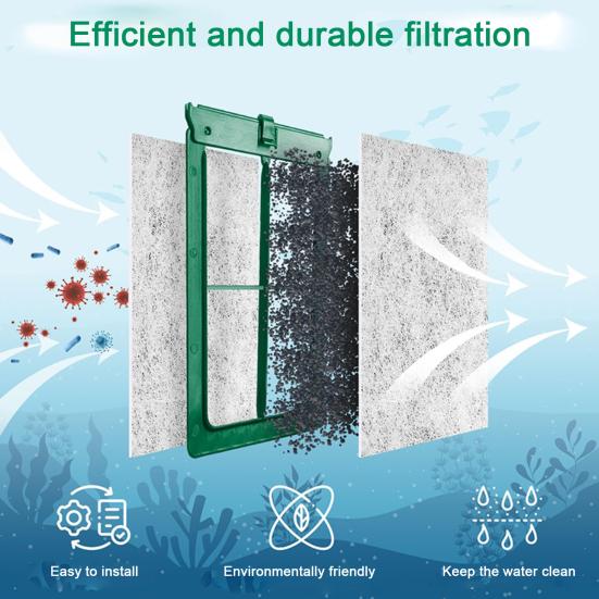6Pcs Filter Cartridge Effective Aquarium Filter Cartridge Set Aquatic Plant Health Filter for ReptoFilter Medium Filter
