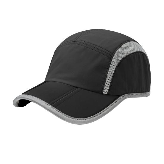 

Baseball Hat Extended Brim Breathable Mesh Foldable Sunshade Cap Portable Quick-Drying Outdoor Exercise Hat серый