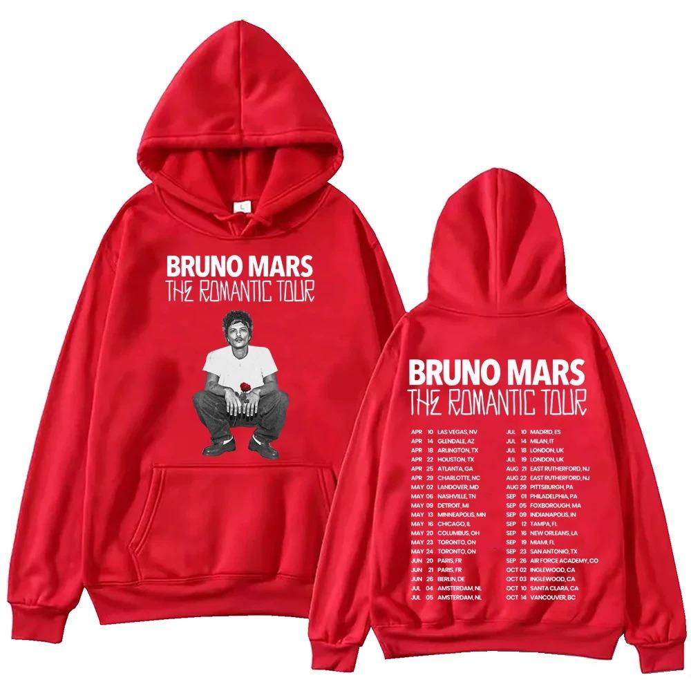 

Bruno Mars The Romantic Tour 2026 Hoodie Man Woman Harajuku Long Sleeve Pullover Tops Sweatshirt Gift 4XL