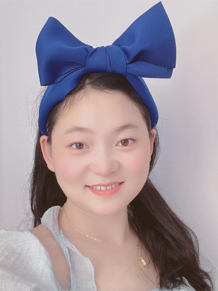 New Fashion Women's Hair Accessories Wide Side Headwear Big Bow Knot Hairband Adult Spring Turban Headband