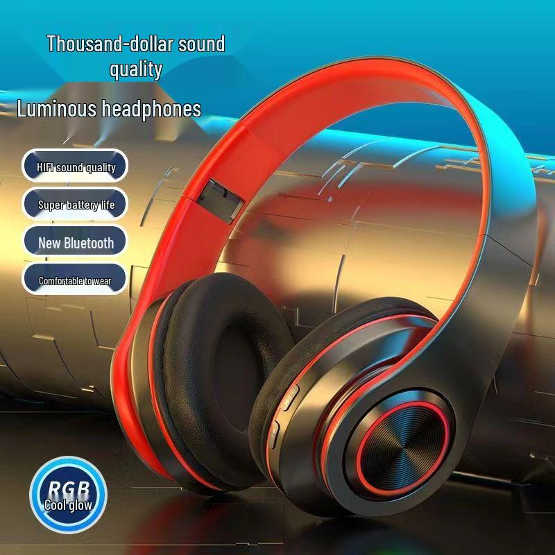 B39 LED Bluetooth Over-Ear Wireless Stereo Headset with Card Slot