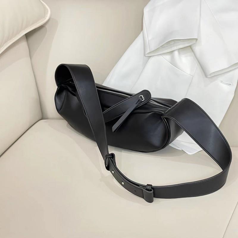 Wide Shoulder Straps Cross-section Chest Bag Single Underarm Women's 2025 New Fashionable All-matching High-texture Moon