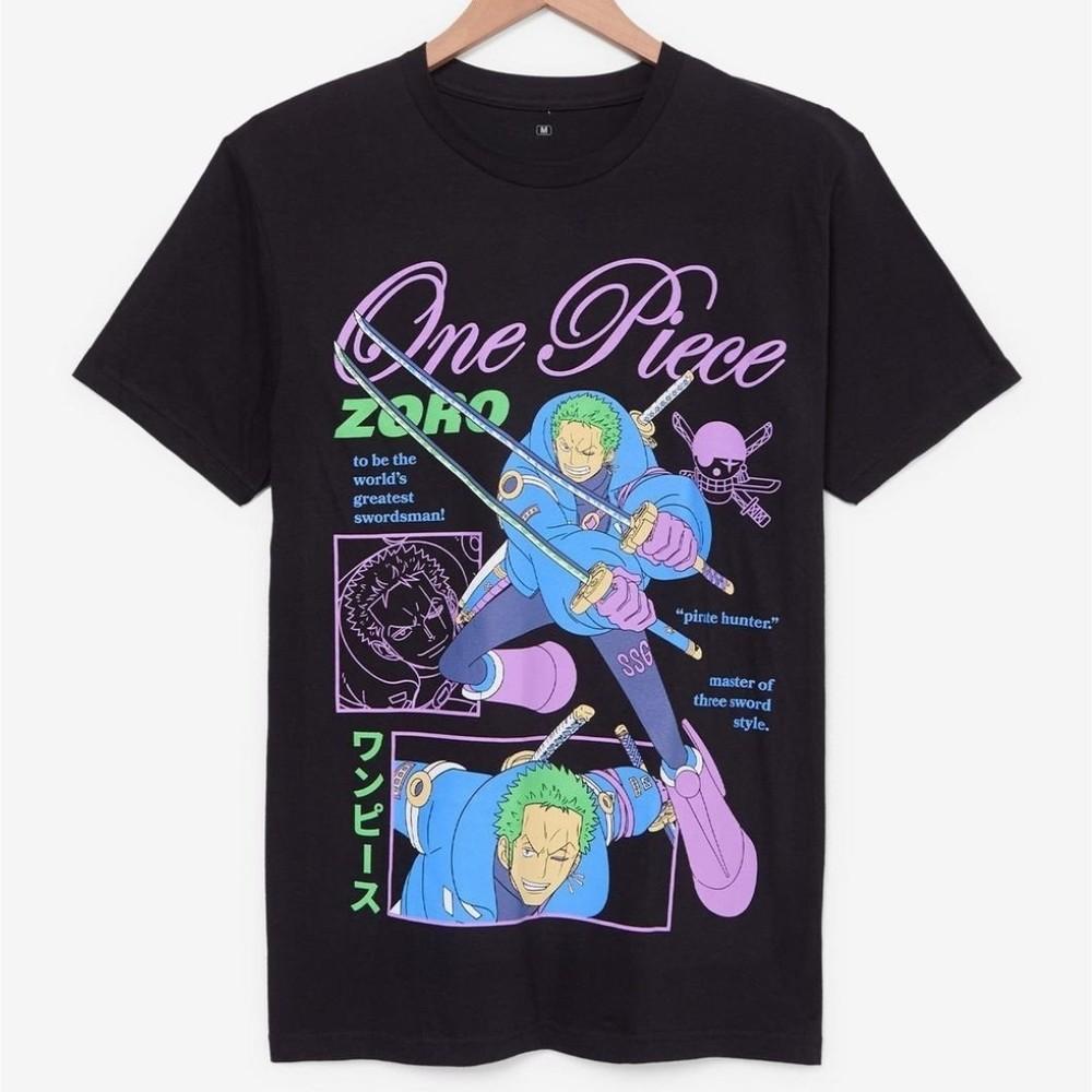 

One Piece Зоро Арка Эггхед Футболка с мульти-портретом Аниме Футболка Аниме Манга Мерч 2XL