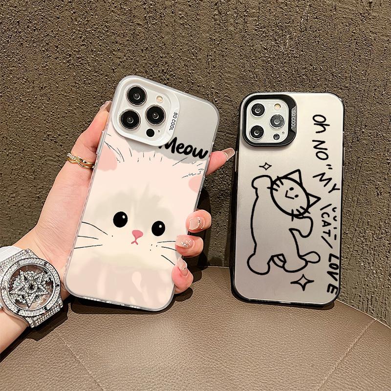 Silicone Case For Oppo A5X A6X A3X A5 A3 Pro A60 A79 iPhone 17 16 15 14 13 12 11 Samsung A07 A37 A57 Cover DIY Painted Cartoon Shockproof Phone Bumper