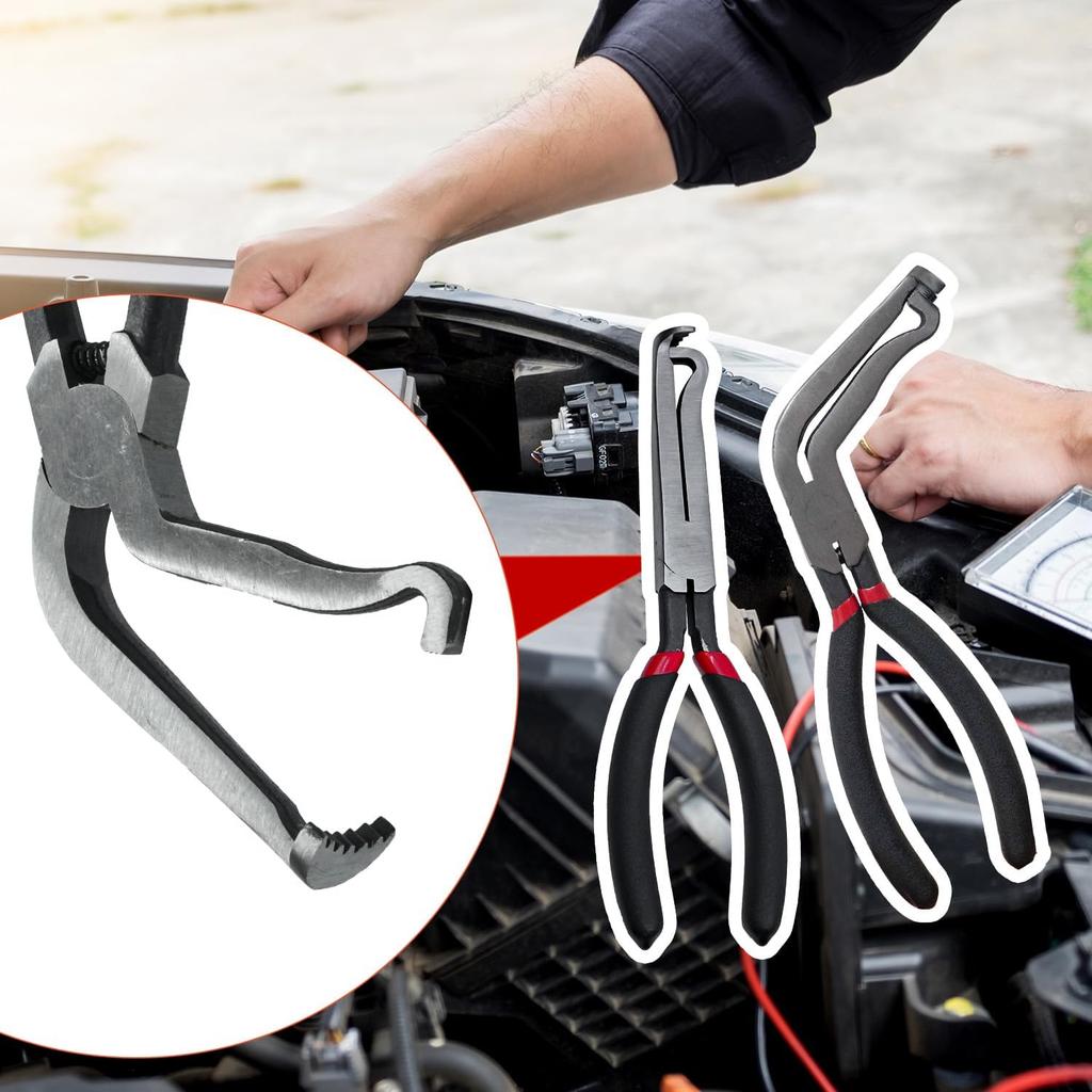 2 Pcs Electrical Disconnect Pliers 37960 37980 Automotive Electrical Connector Disconnect Pliers,Fuel Line Petrol Clip Pipe Pliers for Push Tab Style