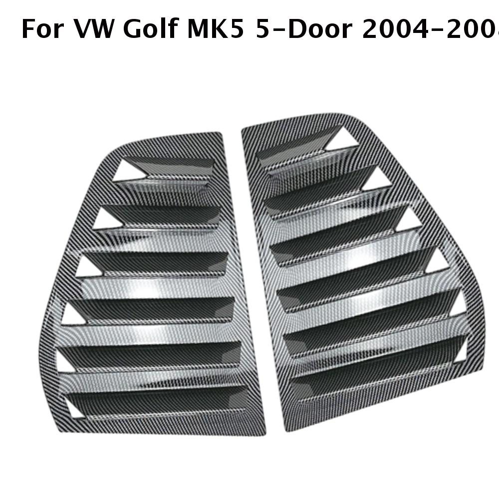 Pair Rear Side Window Trim Spoiler for Volkswagen VW Golf 6 MK6 2008-2012 Window Shutter Cover Louver Air Vents