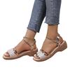 2024 European Plus Size Peep-toe Women's Wedge Sandals