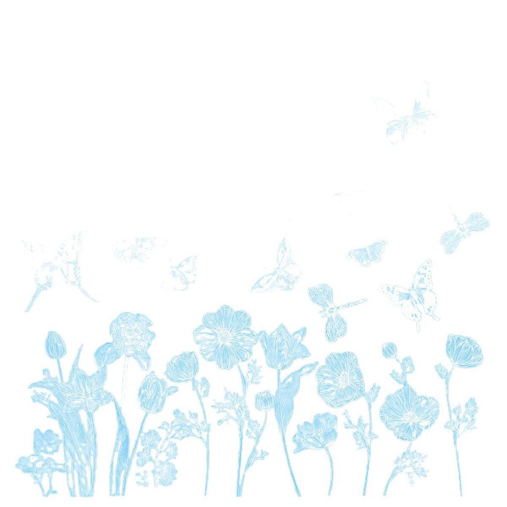 White Butterfly Flower Electrostatic Glass Stickers - Spring Window Decorations, Adhesive & Trace-Free