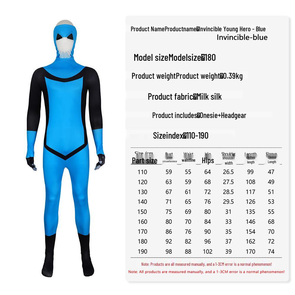 Costume da Cosplay di Halloween Eroe Giovane Invincibile