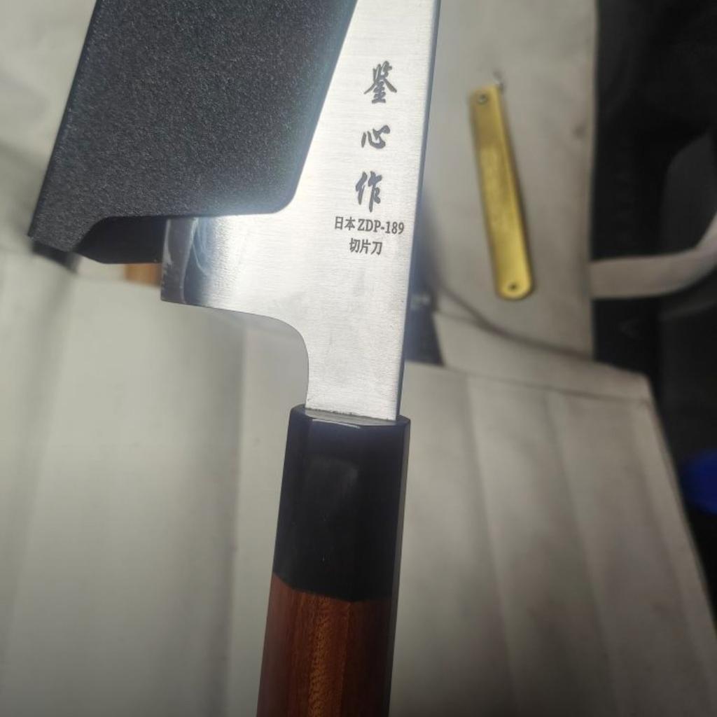 8.3 Inch Chef Knife ZDP189 Steel Core Sanmai-gawari Blade Wood Handle Slicing Vegetables Cleaver Meat Japanese Kitchen Knife
