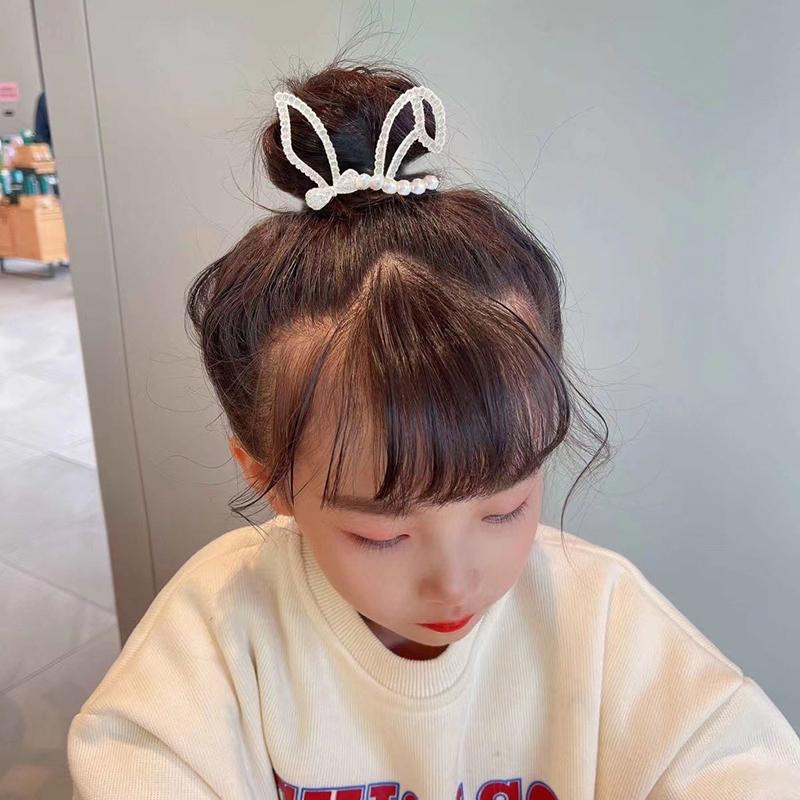 New Pearl Tassel Rhinestone Luxury Fish Wings Rabbit Ear Round Hair Claw For Girl Woman Temperament Designer Hair Clips