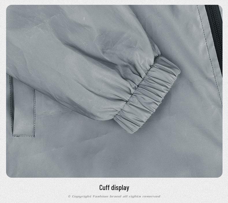 Men's High-Visibility Reflective Cycling Vest - Bright Silver Fluorescent Outerwear, Plus Size Available