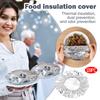 Wiederverwendbare Thermische Aluminiumfolie 120 Stück - Dehnbare Abdeckungen in Lebensmittelqualität für Schüsseln, Töpfe, Pfannen - Küchen-Aufbewahrung & Meal Prep