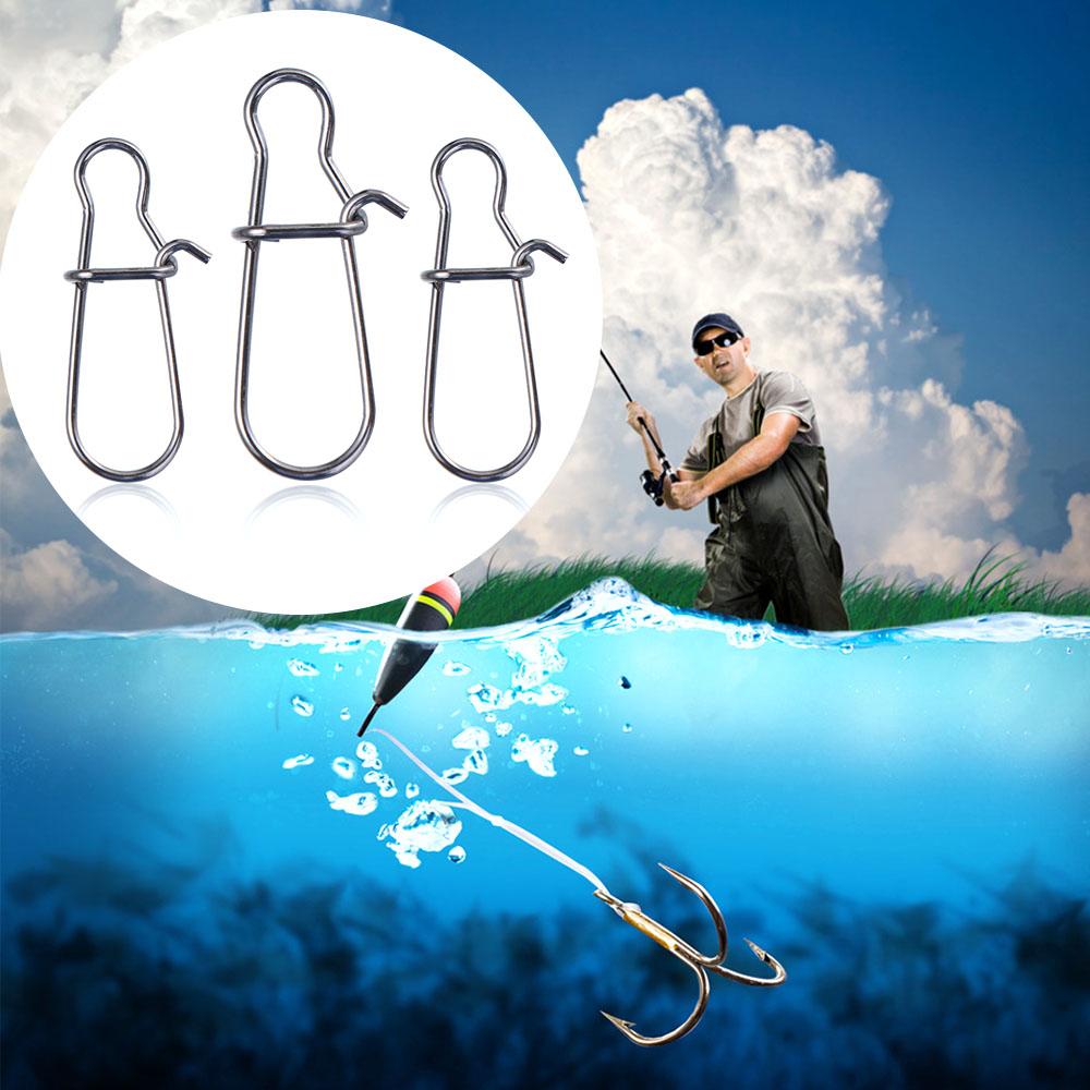 Nice Hooked Pesca Fishing Snaps Clips Swivel Connector Swivel Lure Connector Lock Snap Connector