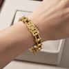 Stainless Steel Bike Chain Design Bracelet Adjustable High Polished Biker Link Chain Bracelet Comfortable To Wear Fashion