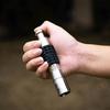 Stainless Steels Salt and Peppers Grinder Practical Thumb Push Button Peppers Grinder for Single Hand Operate Enduring