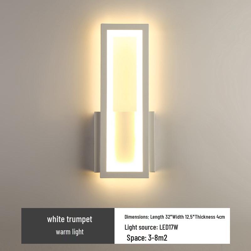 Modern LED Wall Lamp: Sleek Design for Bedroom, Living Room, and Hallway