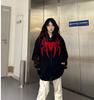 Sweat à capuche rétro tendance pour homme 2024 Spider-Man Chenille - Veste zippée d'automne
