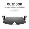 1Pc Adjustable Clip Cap Sports Sunglasses Flip-Up Cover Uv Protection Polarized Sunglasses Clip On Hat Cycling Goggles