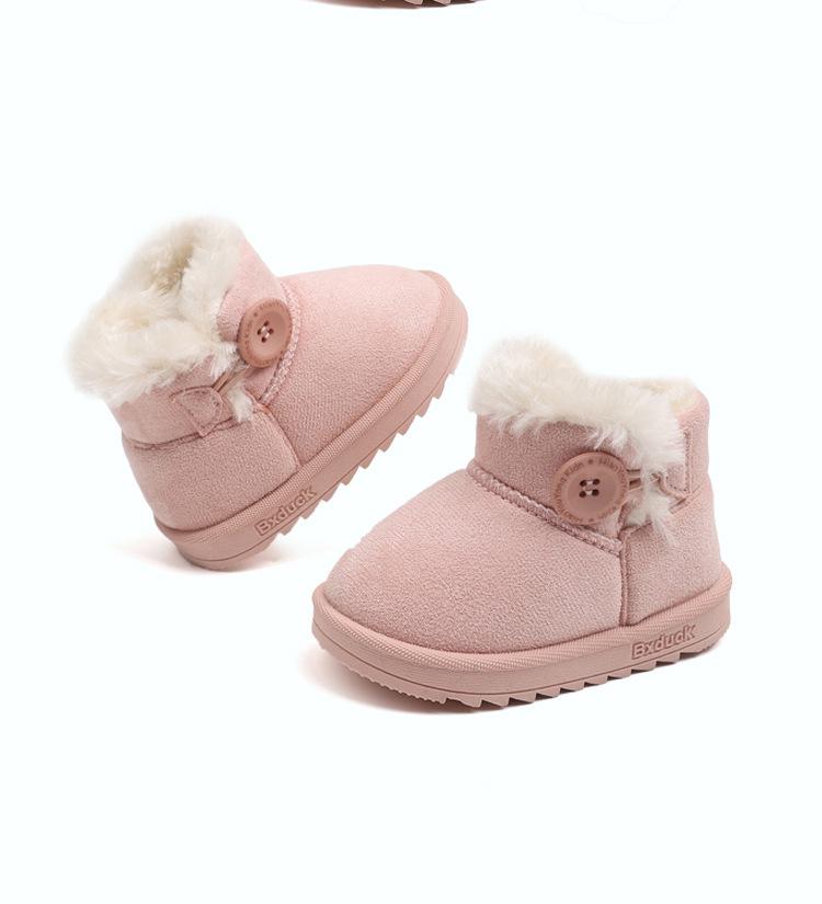 Korean Style Kids' Snow Boots - Warm, Non-Slip, Soft Sole, Plus Velvet, for Boys and Toddlers Ages 1-6