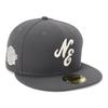 New Era 59FIFTY Side Patch Cap, Sakura Color, Graphite, 7 12, 5950 SAKURA SP CLASSIC NE GRY