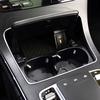 Car Water Cup Holder Strip Silver Chrome Frame Ashtray Cover Plating Strip for Mercedes Benz C GLC Class W205 W253 15-20