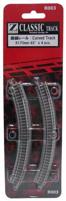 Rokuhan Z rozmer R003 oblúková koľaj R170mm 45°