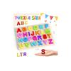 Zeoddler Alphabet Puzzle, Wooden Puzzle for Toddlers, ABC Shape Puzzle for Kids, Preschool Learning Activity, Gift for Girls and Boys.