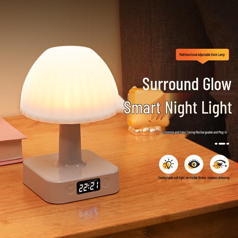 Multifunctional RGB Night Light: Creative Seven-Color Gradient Lamp for Bedroom, Bedside, and Outdoor Camping.