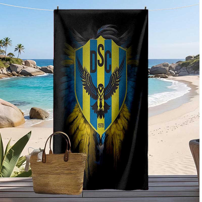 duhok sport club Printed Beach Towel Quick Dry Soft TowelPortable Large Rectangular Beach Blanket for Travel Swimming Pool