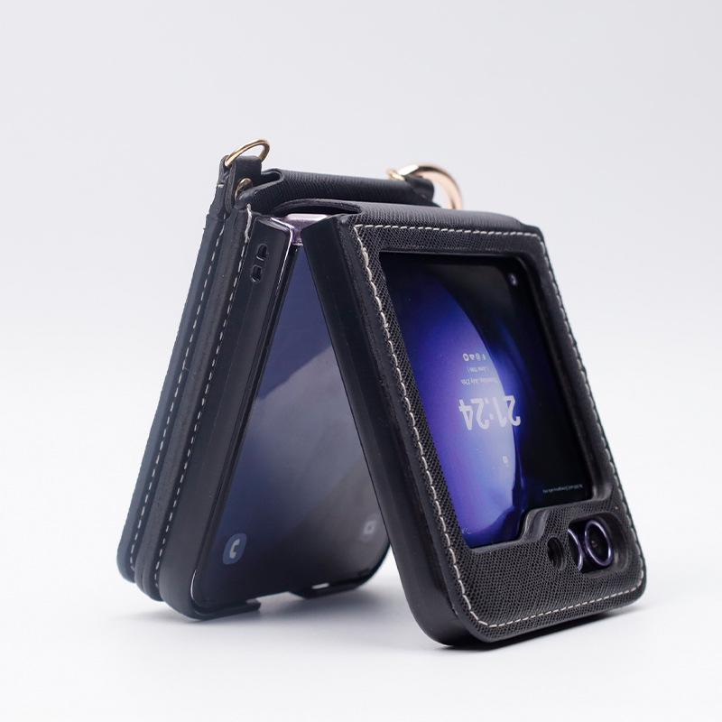 Samsung Z Flip 5 & Huawei Pocket 2 Multi-Functional Crossbody Phone Case with Card Slot