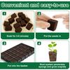 50Pcs Grow Sponges Hydroponic Starter Plugs Gardening Seed Starter Sponges Slant Incision Sowing and Cutting Substrate Block