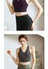Plus Size Cross-Back Shockproof Sports Yoga Bra with Underarm Slimming Fit