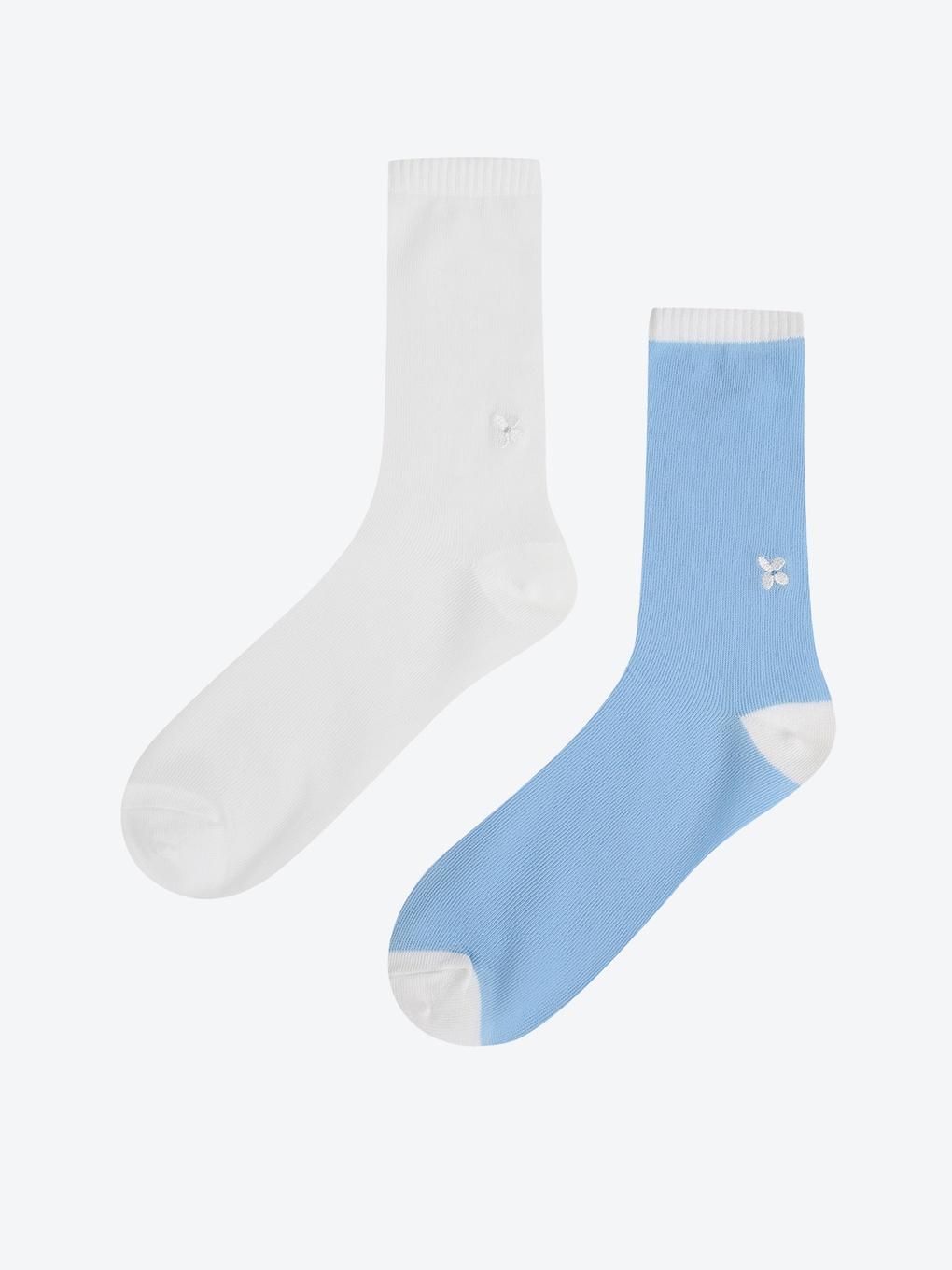 

Носки с вышивкой цветов HPAO5FS605 (51)Light Blue