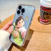 Boy on Grass with Candy Basket lucency Phone Case for IPhone 14 15 16 13 12 11 17 Pro Max 12 13 Mini Soft Cover