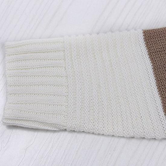 2026 Women's Autumn/Winter New Arrivals: Loose Patchwork Knitwear Sweater