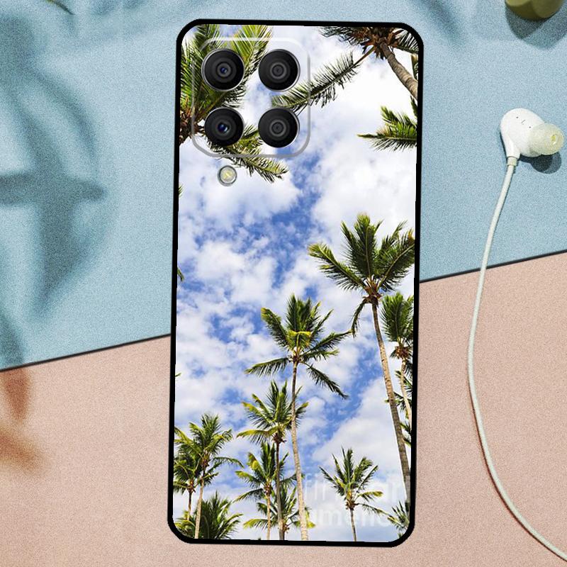 sunset palm trees For Samsung Galaxy M14 M34 M54 M20 M06 M16 M12 M13 M15 M35 M55 M33 M53 M21 M31 M32 M52 Case