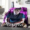 Customiz Name Personality Juice WRLD Blanket Soft &Warm Sofa Office Bed Travel Lunch Break Blanket, Gift Suitable All Seasons