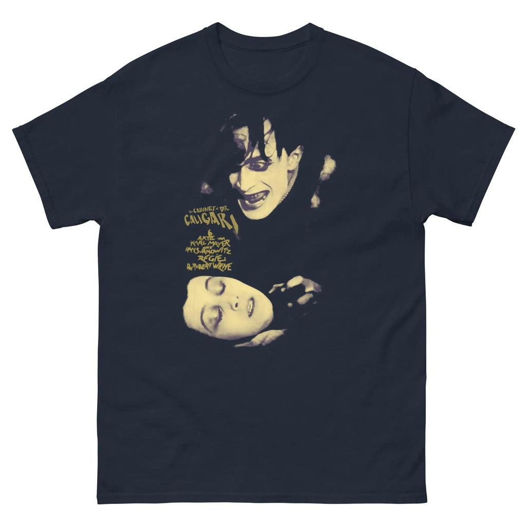 The Cabinet of Dr Caligari Vintage Horror Graphic T Shirt Women Unisex Cotton Tee Summer Oversize Streetwear Retro Harajuku ONeck