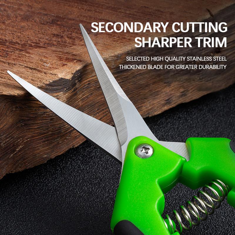 Unelte de grădină Foarfece pentru bonsai Foarfece de grădinărit din metal Instrument de tăiere Cutter de mână Culegere fructe de buruieni În ghiveci de uz casnic 1buc