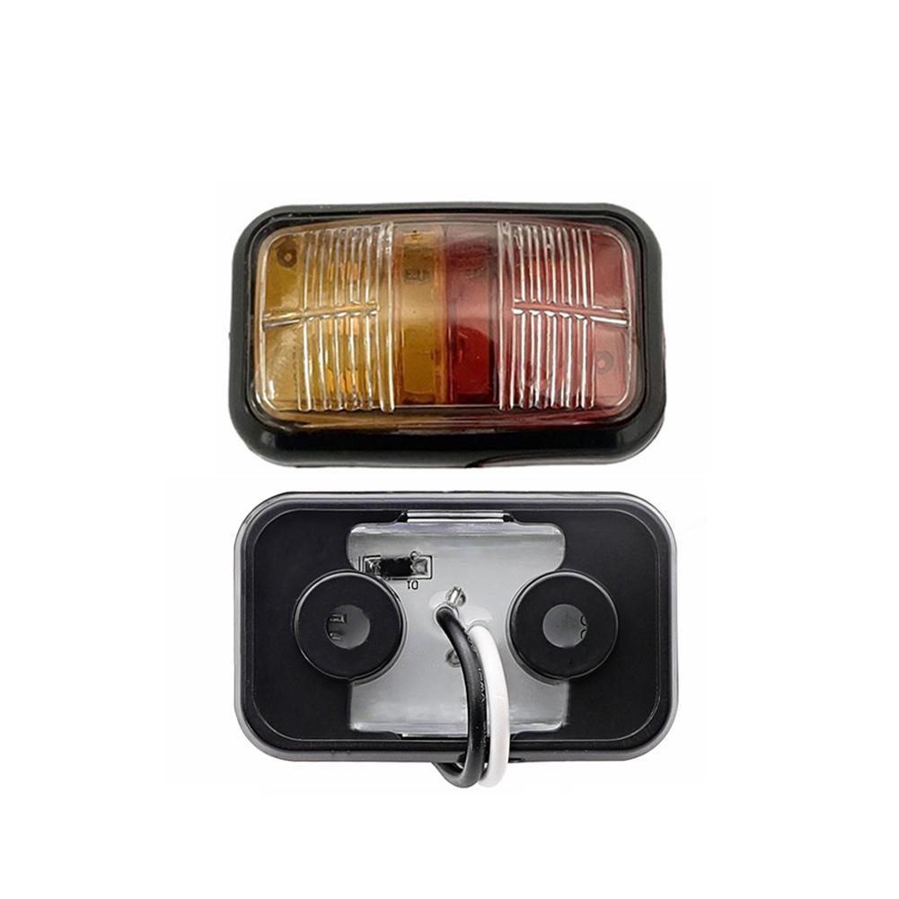 12-24V Car LED Side Marker Lights Square Lights Warning Tail Light Red Yellow Auto Trailer Truck Lorry Clearance Lamps