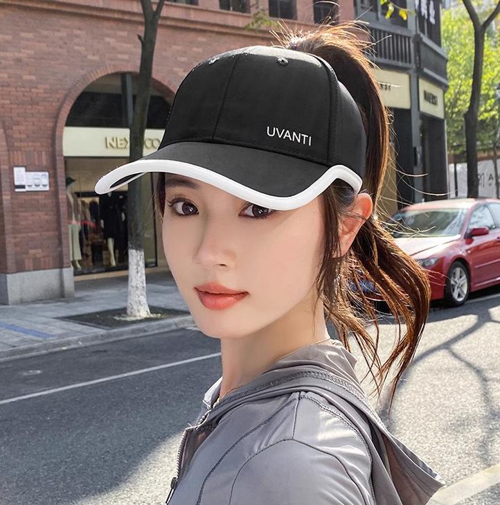 High Ponytail Baseball Cap Women Summer Quick-Drying Sun Protection Anti-Ultraviolet Duckbill Cap Beach Hat
