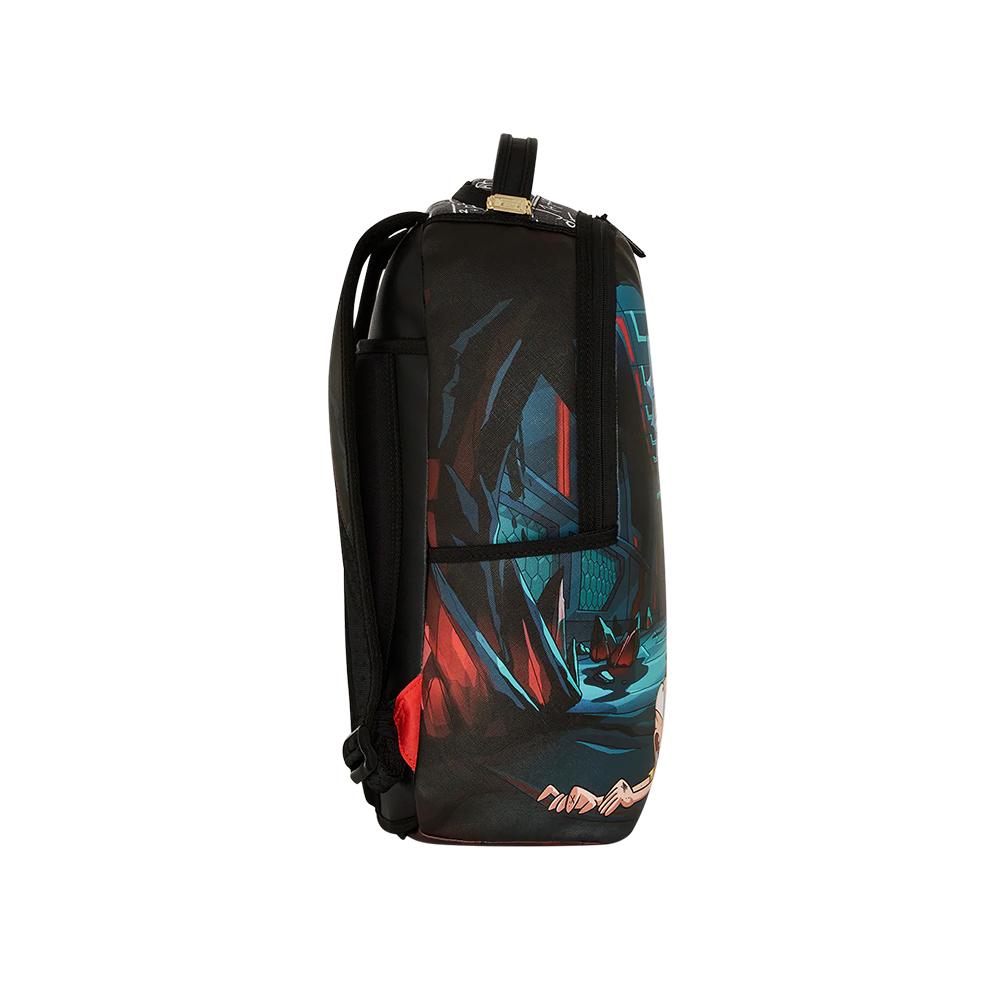 Sprayground X Rick And Morty Kolaborace Kreslený Zábavný Graffiti Patchwork Velkokapacitní Lehký PVC Batoh Unisex Batoh Vícebarevný W1135773