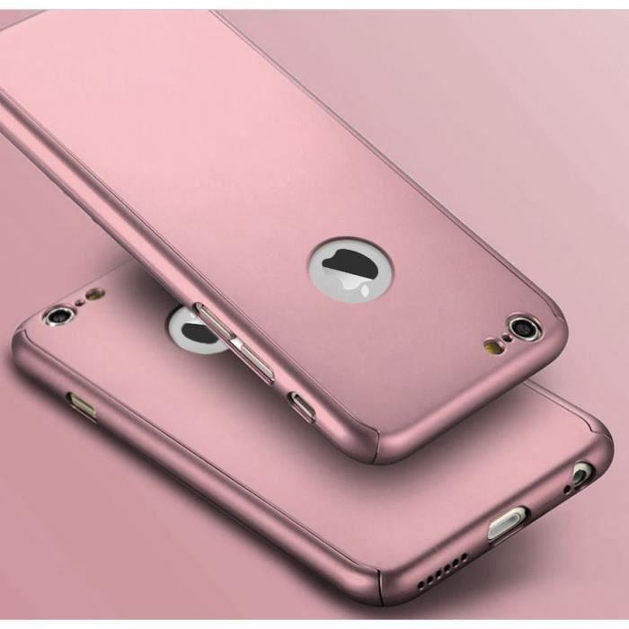 Coque - Phonillico® - iPhone 7 PLUS - Rose - Protection intégrale - Plastique dur