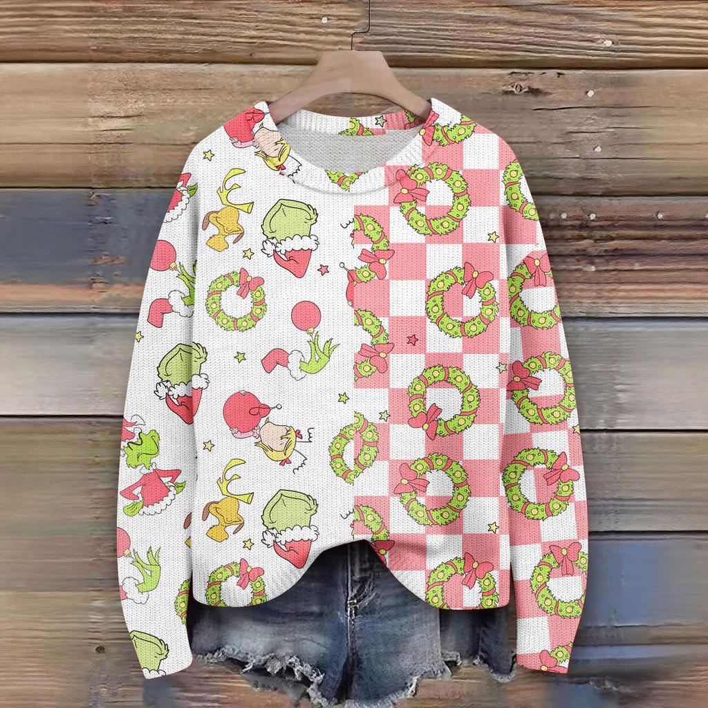 Women's Fashion Casual Long Sleeve Neck Sweater Pullover Top