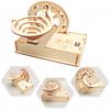 DIY Wooden Electric Track Steel Ball Slide Toy Kids Physics Science Toys Experimental STEM Kit Learning Educational for Kid Gift